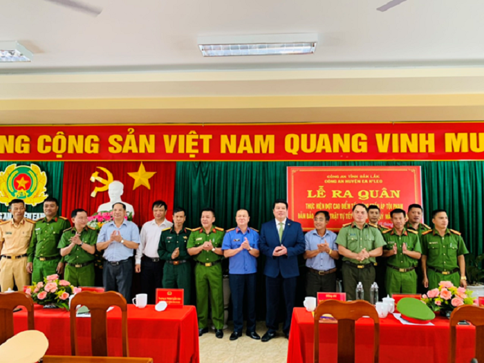 Lễ ra quân thực hiện cao điểm tấn công trấn áp tội phạm, đảm bảo an ninh, trật tự dịp Tết Nguyên đán Quý Mão năm 2023